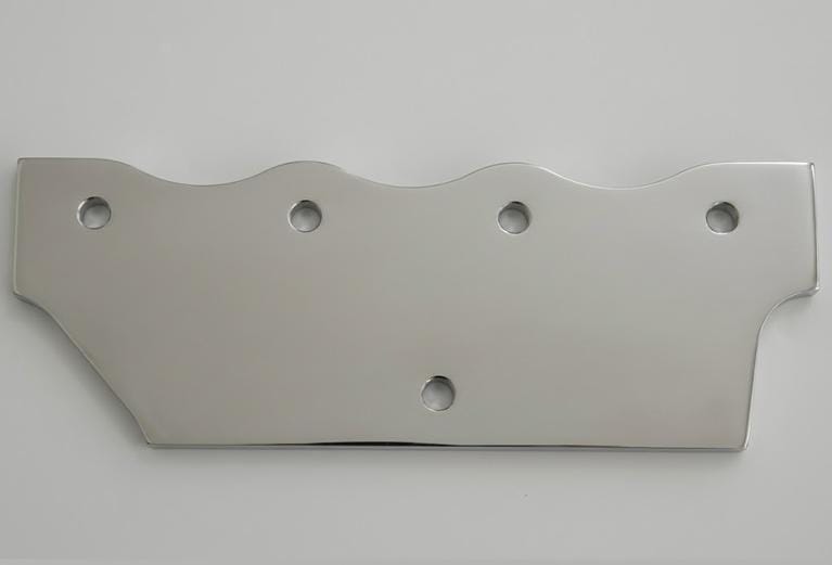 Bare metal surface after industrial coating removal