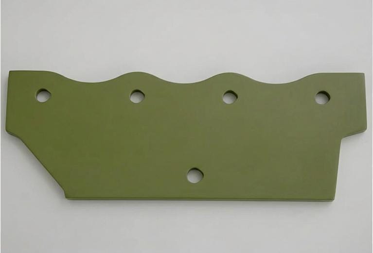 Painted metal surface before laser coating removal